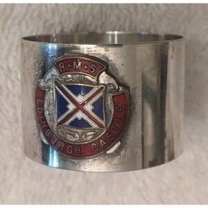 Rare Original Old RMS Edinburgh Castle Union Castle Line Napkin Ring B